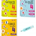 4. Sınıf Matematik Fen Bilimleri ve Türkçe Soru Bankası