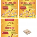 LGS 7den 8e Geçenler İçin Matematik Fen Bilimleri ve Türkçe Soru Bankası 3lü Set