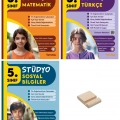 5. Sınıf 2025 Turuncu Stüdyo Matematik Türkçe ve Sosyal Bilgiler Soru Bankası 3lü Set