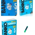 5. Sınıf Banko Serisi Matematik Türkçe ve Fen 3lü Set Soru Bankası