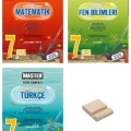7. Sınıf Master Matematik Fen ve Türkçe Soru Bankası 3lü Set