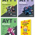 AYT Fizik Kimya ve Biyoloji 3lü Soru Bankası Seti