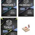LGS 8. SINIF 3 BOYUT MATEMATİK FEN VE TÜRKÇE 3LÜ SET