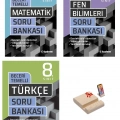 LGS 8. Sınıf Beceri Temelli Soru Bankası Matematik Fen ve Türkçe 3lü Set