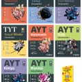 TYT ve AYT Matematik Fen Türkçe Sosyal Fizik Kimya Biyoloji Denemeleri 8li Sayısal Set