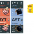 TYT ve AYT Matematik Türkçe ve Edebiyat Denemeleri Eşit Ağırlık 4lü Set