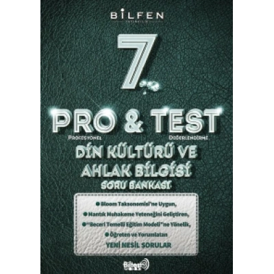 7. SINIF PRO&TEST DİN KÜLTÜRÜ VE AHLAK BİLGİSİ SORU BANKASI