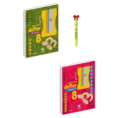 8. Sınıf Fen Bilimleri ve Türkçe akıllı defter