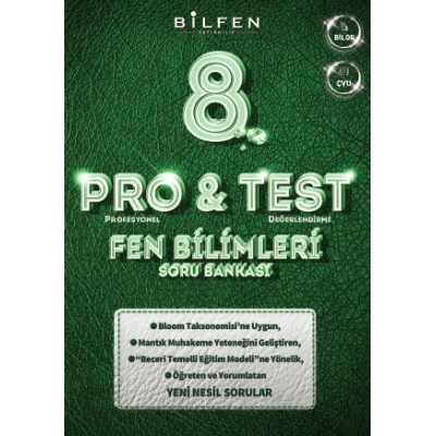 8. SINIF PRO&TEST FEN BİLİMLERİ SORU BANKASI