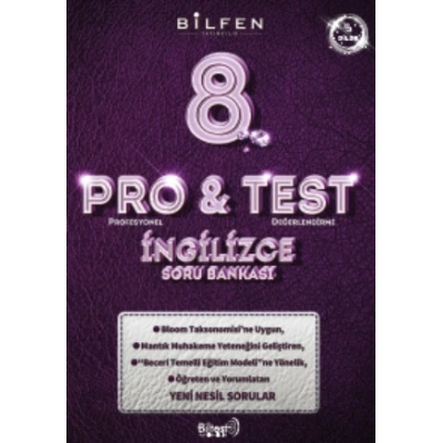 8. SINIF PRO&TEST İNGİLİZCE SORU BANKASI