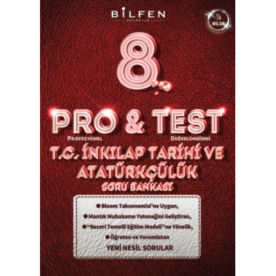 8. SINIF PRO&TEST TC İNKILAP TARİHİ VE ATATÜRKÇÜLÜK SORU BANKASI
