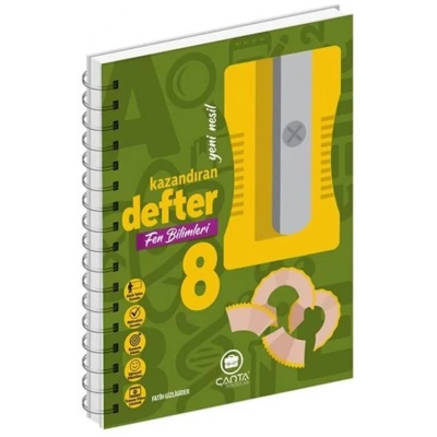 8. Sınıf Fen Bilimleri Okula Yardımcı Kazandıran Defter