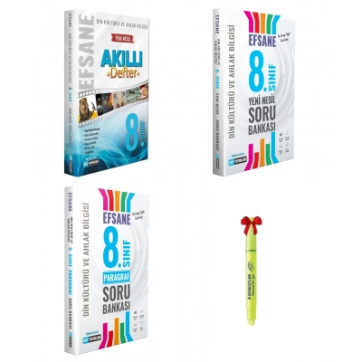 8.Sınıf Din Kültürü Akıllı Defter Soru Bankası ve Paragraf