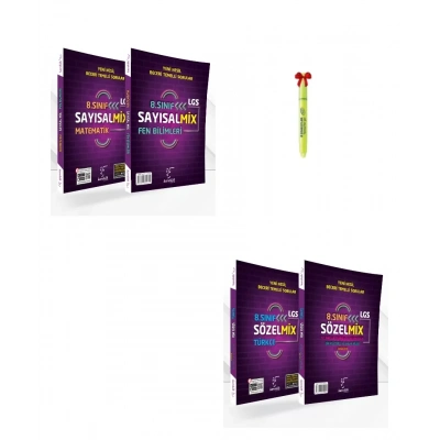 8.Sınıf LGS Matematik Fen Türkçe İnkılap Sayısal Sözel MİX SB