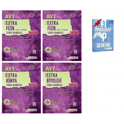 AYT Extra Fizik 1-2 Kitap Kimya ve Biyoloji Soru Bankası