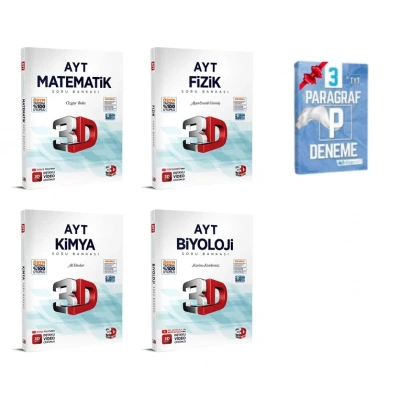 AYT Matematik Fizik Kimya Biyoloji Soru Bankası Set