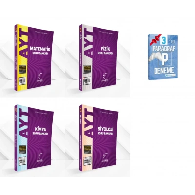 AYT Matematik Fizik Kimya ve Biyoloji Soru Bankası Set