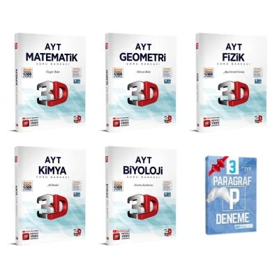 AYT Matematik Geometri Fizik Kimya Biyoloji Soru Bankası Set