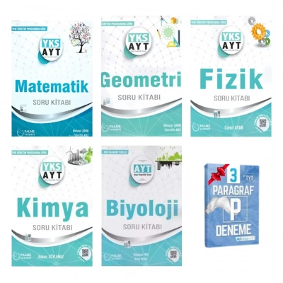 AYT Matematik Geometri Fizik Kimya ve Biyoloji Soru Kitabı Set