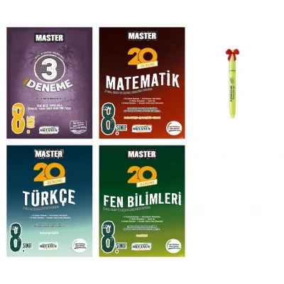 LGS 8.Sınıf Master 3lü Genel Matematik Türkçe Fen Bilimleri Deneme