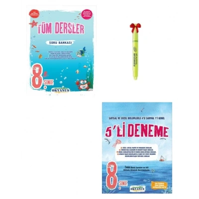 LGS 8.Sınıf Tüm Dersler Soru Bankası ve 5li Genel Deneme