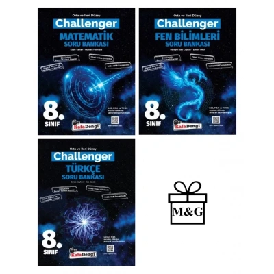 LGS 8.Sınıf Challenger Matematik Fen Bilimleri ve Türkçe Soru Bankası