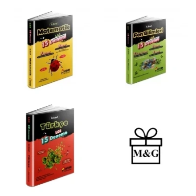 LGS 8.Sınıf Matematik Fen Bilimleri ve Türkçe 15li Deneme Sınavı