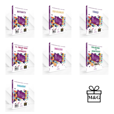 LGS 8.Sınıf Matematik Fen Türkçe İnkılap İngilizce Din Paragraf Soru Bankası