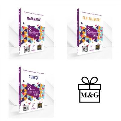 LGS 8.Sınıf Matematik Fen Türkçe Soru Bankası