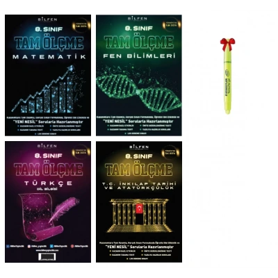 LGS 8.Sınıf Tam Ölçme Matematik Fen Türkçe İnkılap Soru Bankası
