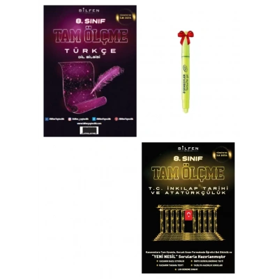 LGS 8.Sınıf Tam Ölçme Türkçe ve İnkılap Soru Bankası