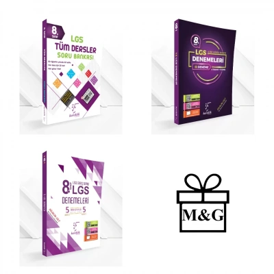 LGS 8.Sınıf Tüm Dersler Soru Bankası 12li ve 5li Genel Deneme