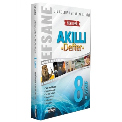 LGS Din Kültürü ve Ahlak Bilgisi Efsane Akıllı Defter 8. Sınıf
