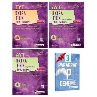 TYT Extra Fizik ve AYT Extra Fizik 1 ve 2. Kitap Soru Bankası