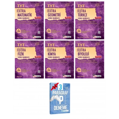 TYT Extra Matematik Geometri Türkçe Fizik Kimya Biyoloji Soru Bankası