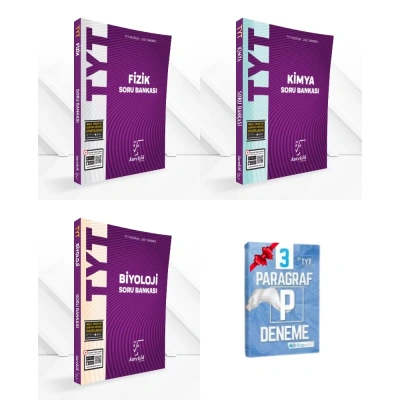 TYT Fizik Kimya ve Biyoloji Soru Bankası Set