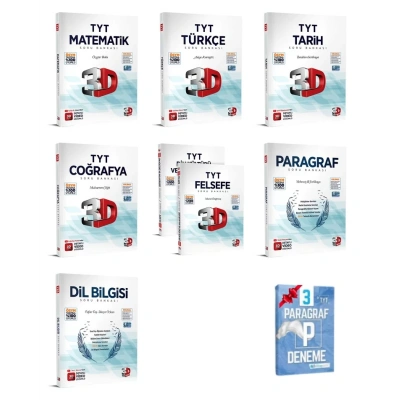 TYT Mat Türkçe Tarih Coğrafya Din Felsefe Paragraf Dil Bilgisi SB