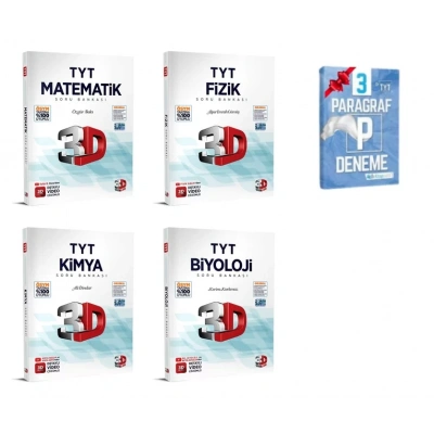 TYT Matematik Fizik Kimya Biyoloji Soru Bankası Set