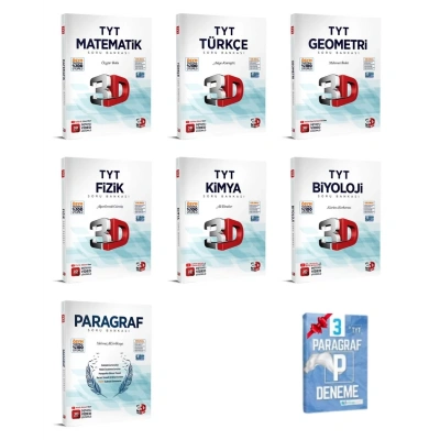 TYT Matematik Geometri Türkçe Fizik Kimya Biyoloji Paragraf Soru Bankası