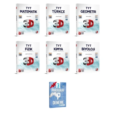 TYT Matematik Geometri Türkçe Fizik Kimya Biyoloji Soru Bankası Seti