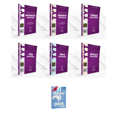TYT Matematik Geometri Türkçe Fizik Kimya Biyoloji Soru Bankası Set