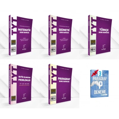 TYT Matematik Geometri Türkçe Problem Paragraf Soru Bankası Set