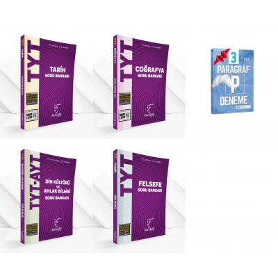 TYT Tarih Coğrafya Din Kültürü ve Felsefe Grubu Soru Bankası Set