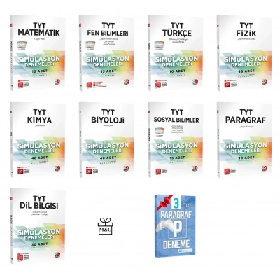 TYT Tüm Dersler Simülasyon Denemeleri Seti ( 9 Kitap M&G )