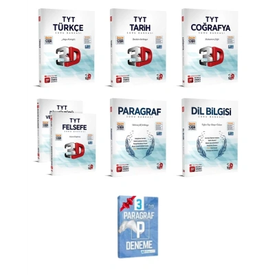 TYT Türkçe Tarih Coğrafya Din Felsefe Paragraf Dil Bilgisi Soru Bankası