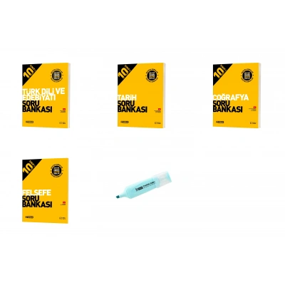 10.Sınıf Edebiyat Tarih Coğrafya Felsefe Soru Bankası (Yeni Müfredat)