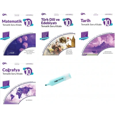 10.Sınıf Joker Matematik Edebiyat Tarih Coğrafya Tematik Soru Kitabı (Yeni Müfredat)