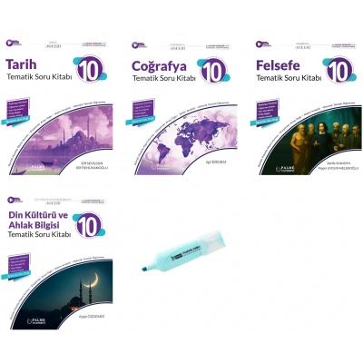 10.Sınıf Joker Tarih Coğrafya Din Felsefe Tematik Soru Kitabı (Yeni Müfredat)