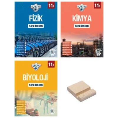 11. Sınıf Iceberg Fizik Kimya ve Biyoloji Soru Bankası 3lü Set