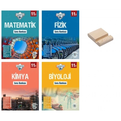 11. Sınıf Iceberg Matematik Fizik Kimya ve Biyoloji Soru Bankası 4lü Set